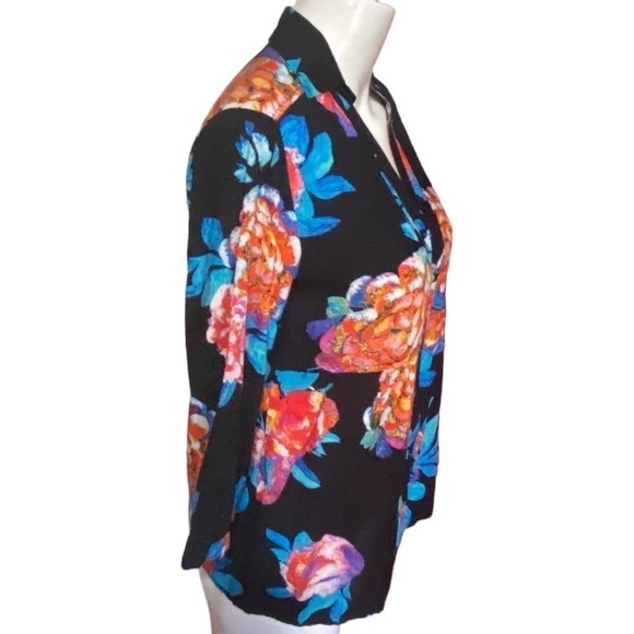 Anthropologie Maeve Floral Buttonfront Blouse Size 2P - Picture 4 of 9